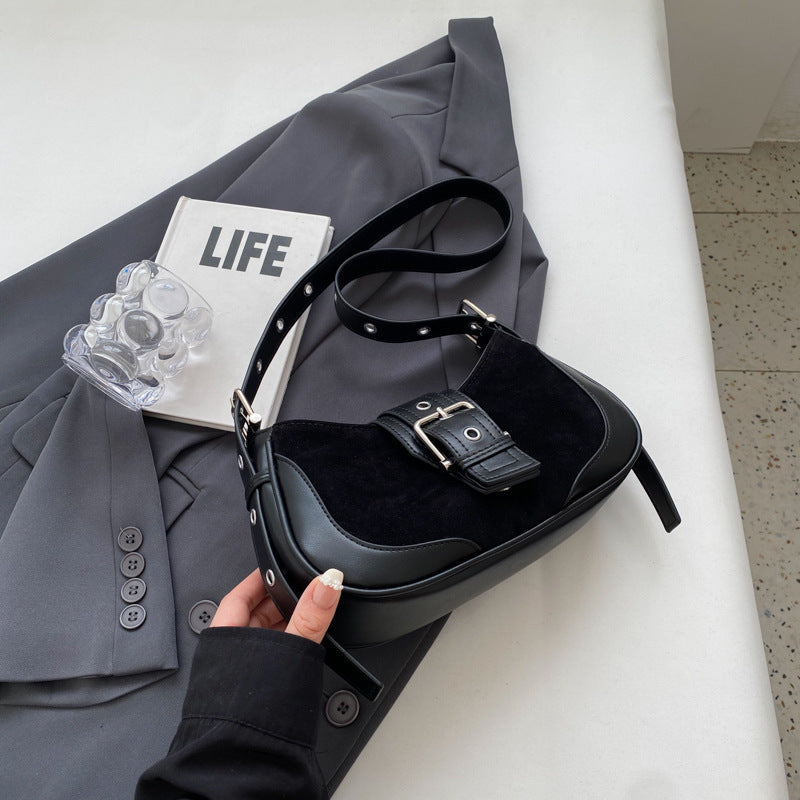 Borsa a tracolla retrò autunno-inverno da donna Valstrend, stile all-match, design vintage e pratico per uso quotidiano.