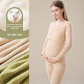 Cashmere Silk Edging Pregnant Women Warm Suit