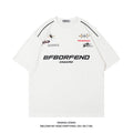 Cotton Ins Retro Short Sleeve T-shirt Men's Summer European And American Hip-hop Fashion Printed Top