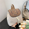 Western Style Travel Women's Straw Backpack Bohemian Style Tassel Bag