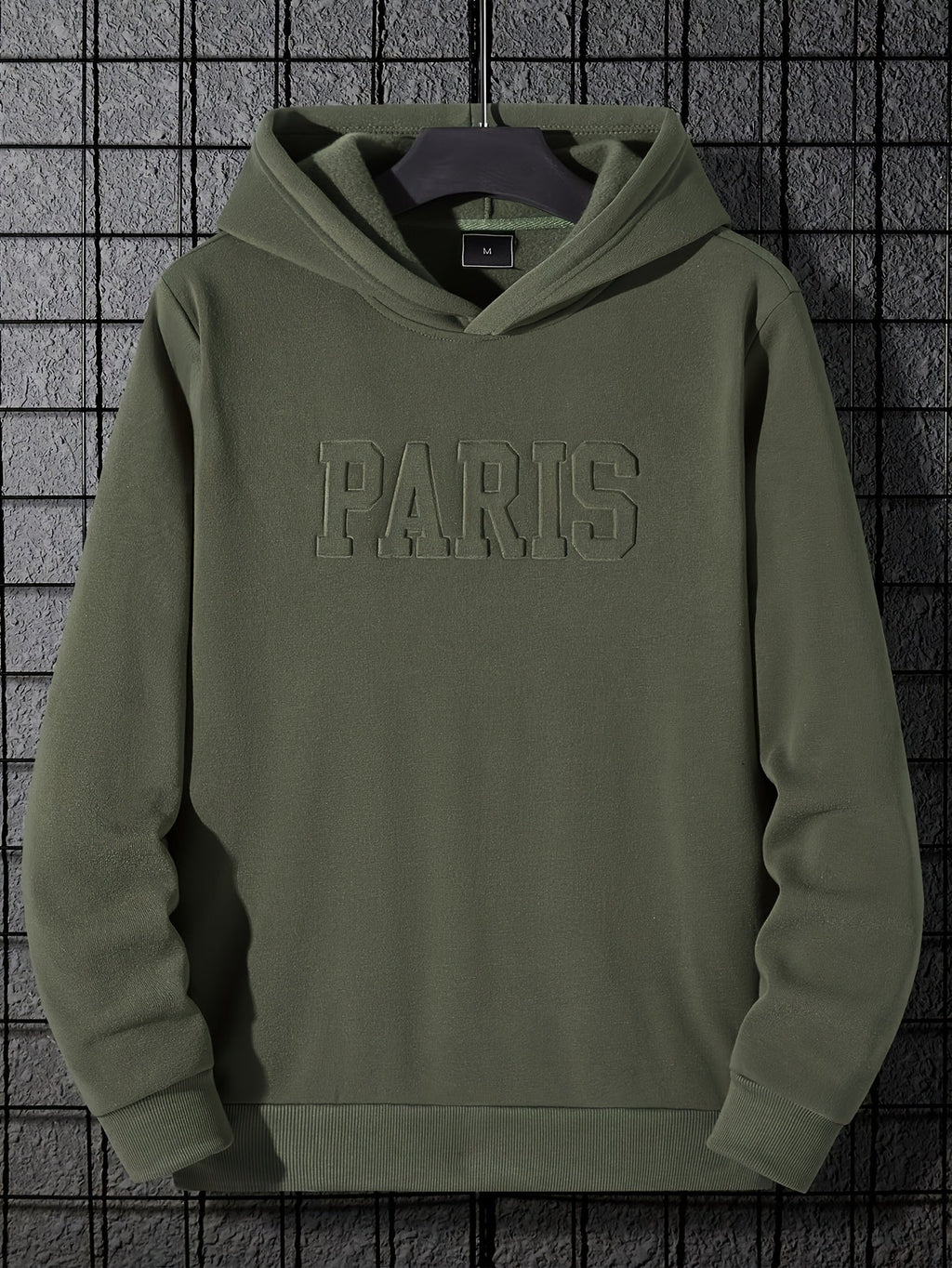 Felpa con cappuccio "Paris" di Valstrend, maglia casual da uomo con stampa, morbida e comoda da indossare.