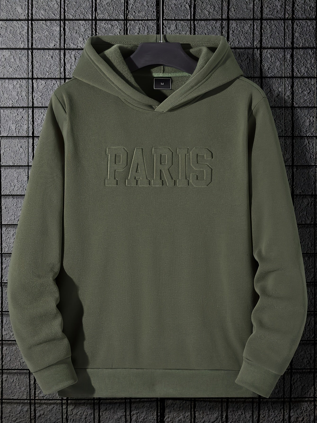Felpa con cappuccio "Paris" di Valstrend, maglia casual da uomo con stampa, morbida e comoda da indossare.
