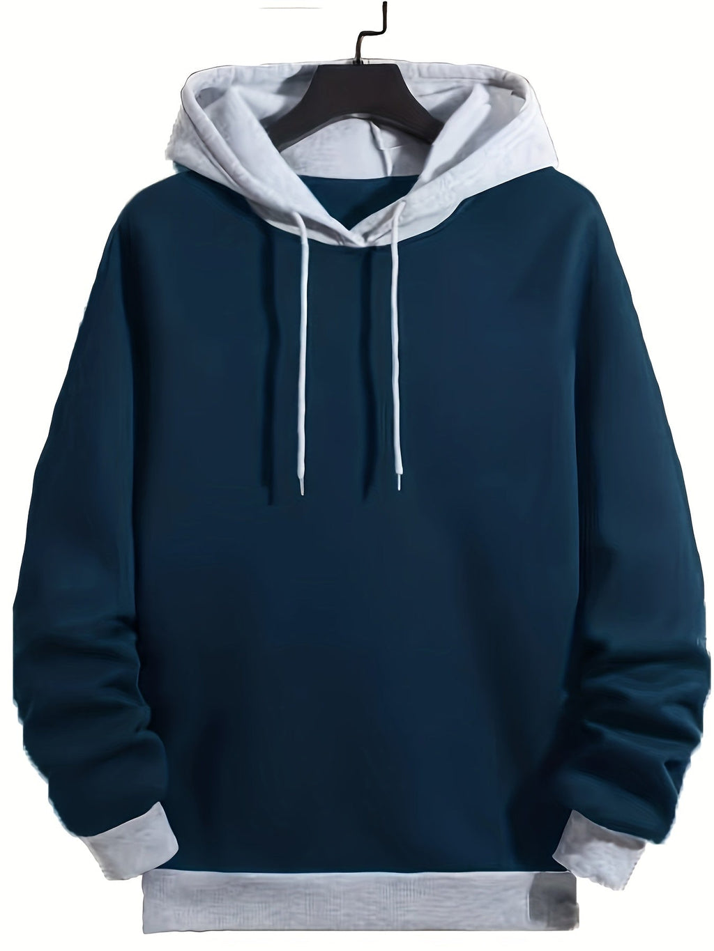 Felpa con cappuccio streetwear color block retro Valstrend, hoodie casual con grafica per uomo in inverno e autunno