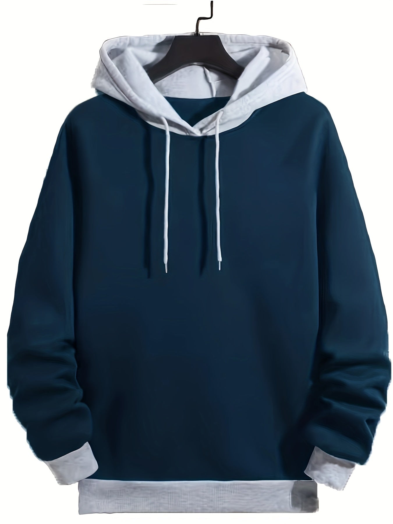Felpa con cappuccio streetwear color block retro Valstrend, hoodie casual con grafica per uomo in inverno e autunno