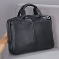 Valstrend borsa uomo in pelle vera, grande capacità, tracolla orizzontale, con spazio per computer, pelle di primo strato.