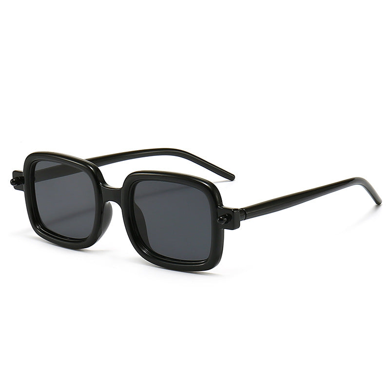 Occhiali da sole quadrati stile street snap New Retro Valstrend, montatura moderna e stile vintage, per un look alla moda