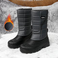 Stivali da neve outdoor Valstrend con tubo lungo, rivestiti in pile caldo e imbottiti, ideali per mantenere il calore in inverno