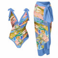Costume da bagno femminile Valstrend con copertura conservatrice in stile Siamese, adatto per bagni termali e relax.