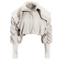 Giacca in pelle PU per donna Valstrend, cappuccio e tasche, in tessuto nero, elegante e alla moda.