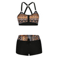 Costume da bagno bikini split stampato da donna Valstrend, con fantasia colorata e design alla moda, ideale per l’estate.