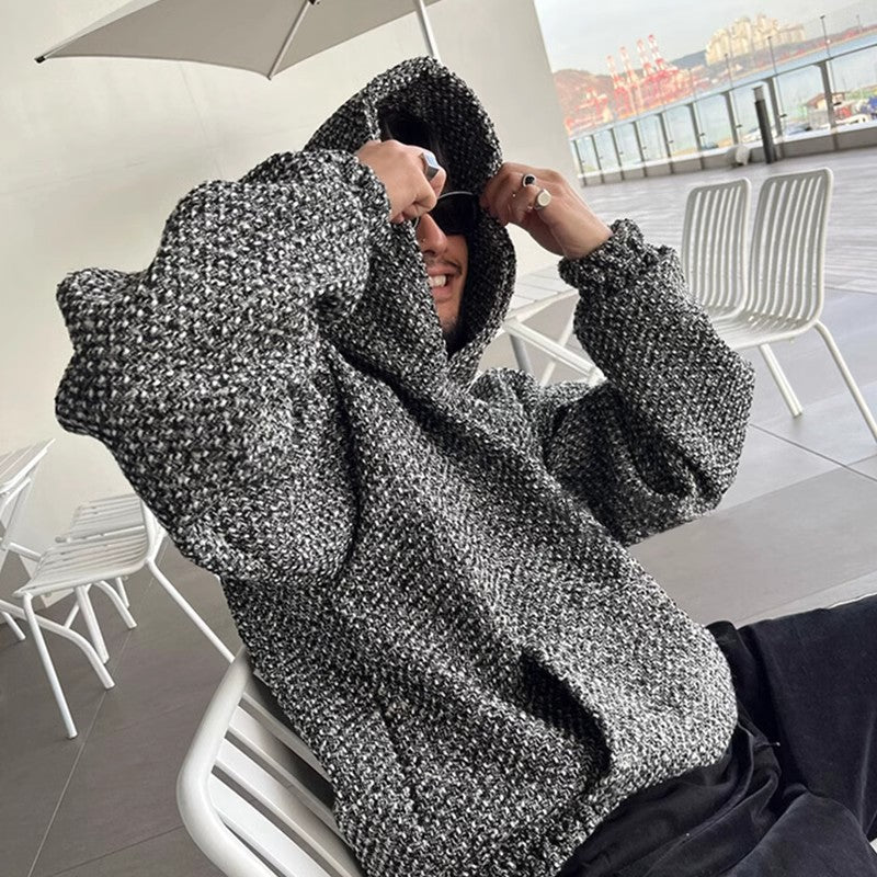 Felpa con cappuccio per coppie Valstrend, abbigliamento unisex in tessuto di alta qualità, mostra il design con cappuccio e tasche frontali