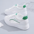 Women's Sports White Shoes Thick Sole Height Increasing Shoes