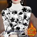 Fleece-lined Thickened Turtleneck Bottoming Shirt For Women