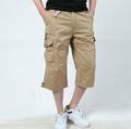 Pantaloni corti estivi da uomo in cotone Valstrend, pantaloni leisure cropped leggeri e comodi per l'estate.