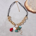 Collana pendente etnica esagerata per donna, stile minoranza etnica, con dettagli decorativi, brand Valstrend shop.