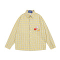 Camicia a quadri a maniche lunghe Valstrend, casual e larga con tasca, stile personale e design rilassato, ideale per look informali
