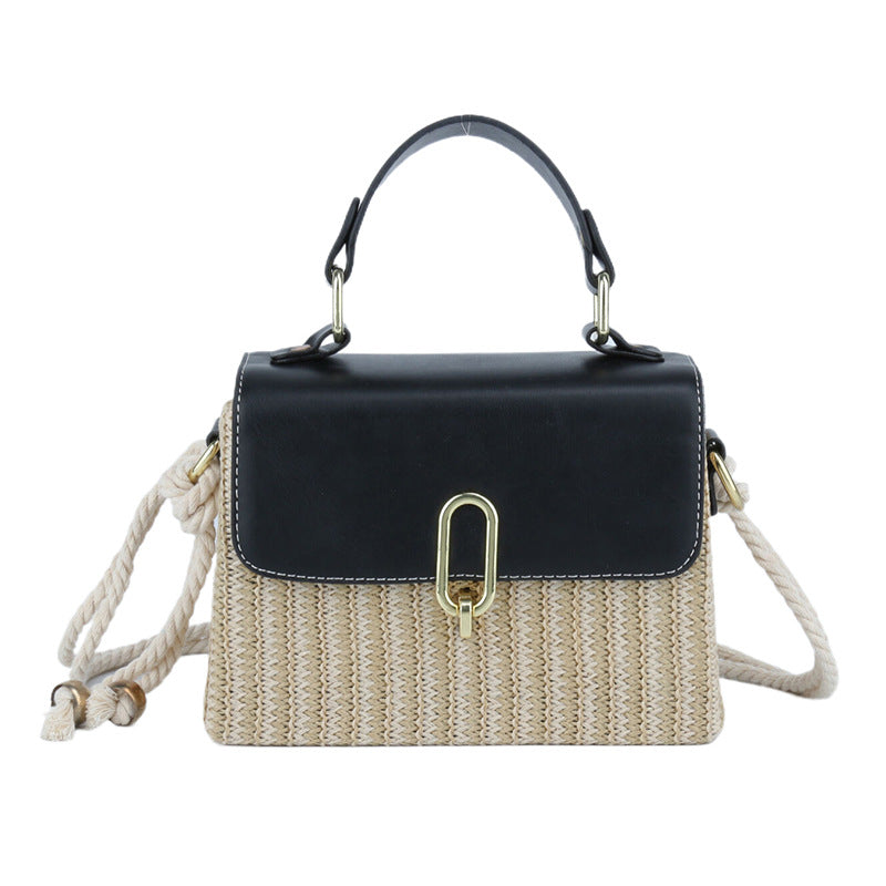 Borsa a tracolla in stile Western Valstrend, versatile con motivo intrecciato, perfetta per un look casual e alla moda.