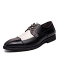 Scarpe da uomo Valstrend in pelle colorata stile coreano primavera, design trendy e elegante per occasioni di business.