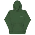 Felpa verde foresta con stampa europea e americana, marca Valstrend, vista frontale, morbida e casual.