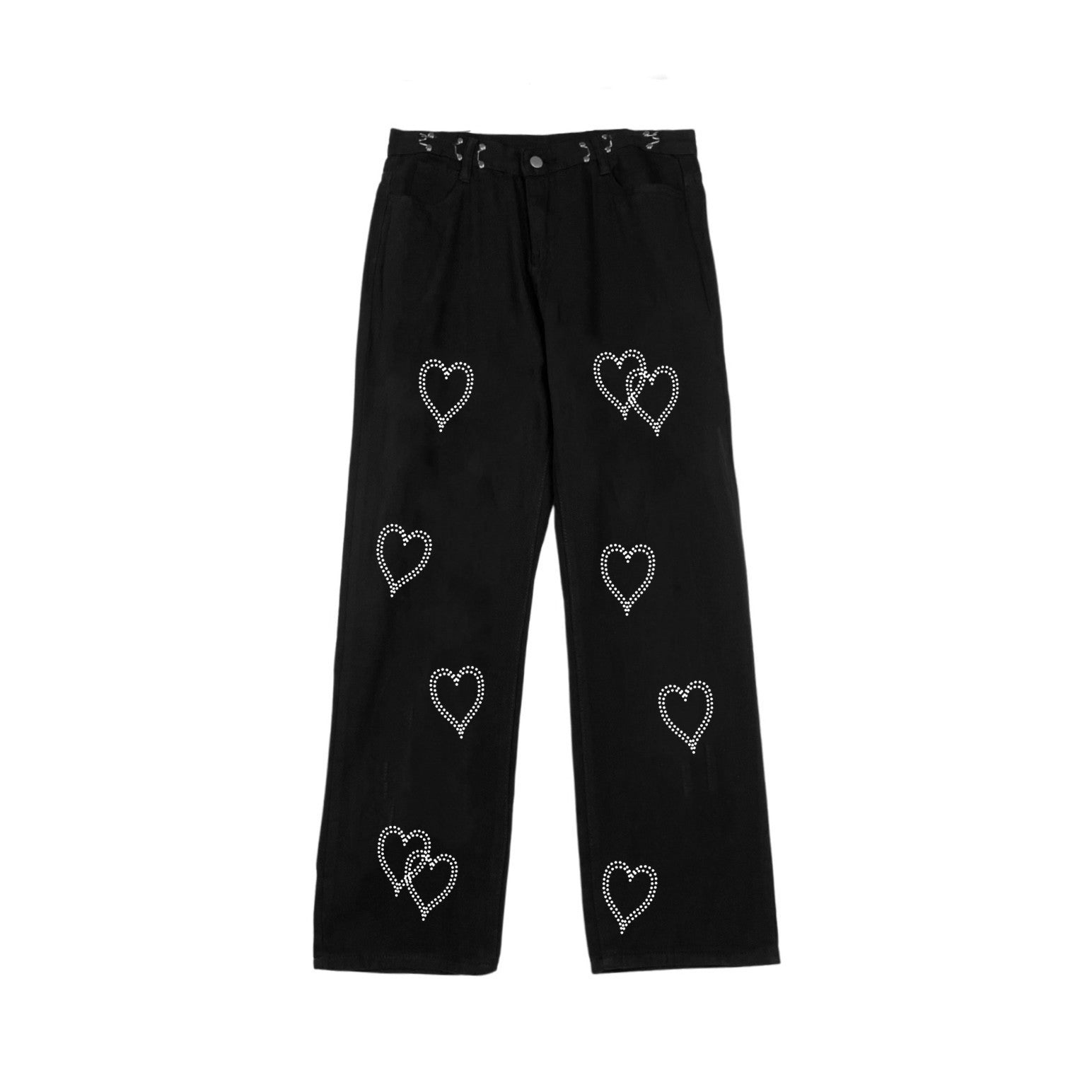 Pantaloni casual retrò Valstrend con vita alta, stile all-match, adatti a look alla moda e comfort in tessuto morbido.