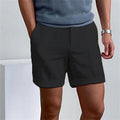 Shorts da uomo Valstrend con tasche oblique, colore puro, comodi, traspiranti e ideali per allenamento e sport.