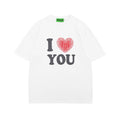 T-shirt a manica corta Valstrend con stampa cuore, stile High Street, ideale per uomini e donne, design moderno e casual