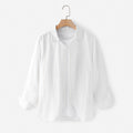 Camicia estiva in lino da uomo Valstrend, moda primavera e estate, tessuto leggero e fresco, dettagli visibili sulla maglietta.
