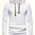 Solid Hoodie, Cool Hoodies For Men, Men's Casual Graphic Design Pullover Hooded Sweatshirt With Kangaroo Pocket Streetwear For Winter Fall, As Gifts