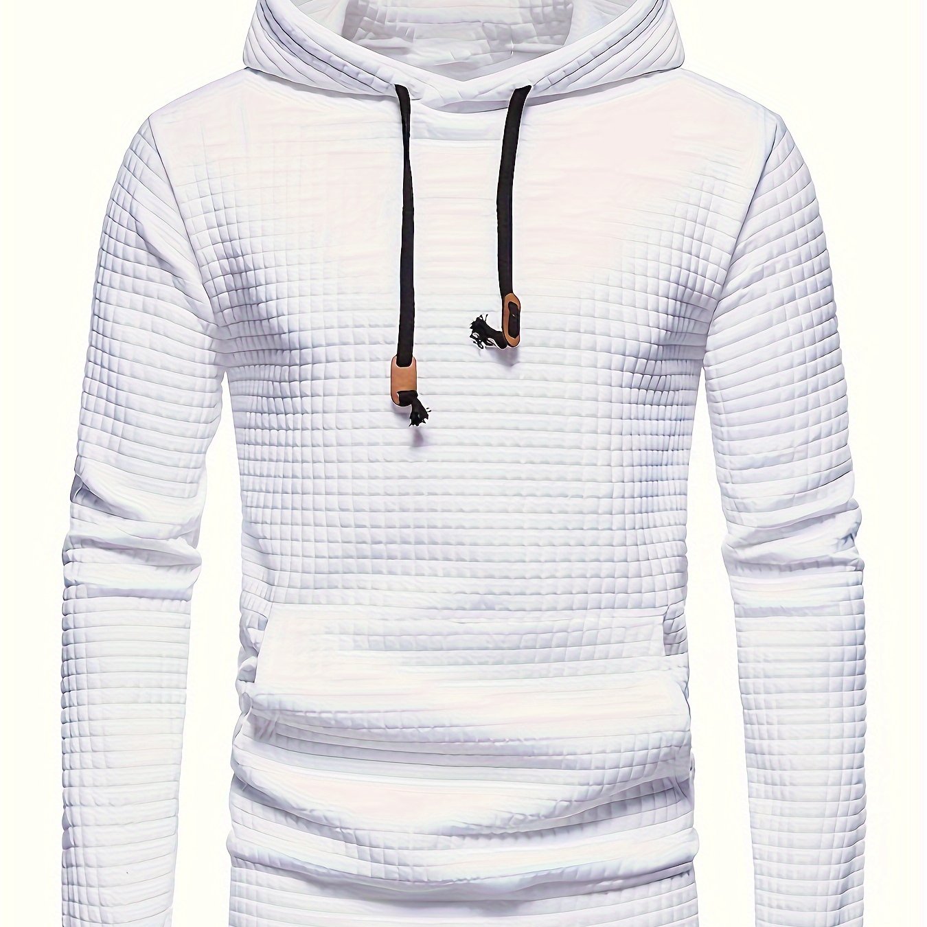 Solid Hoodie, Cool Hoodies For Men, Men's Casual Graphic Design Pullover Hooded Sweatshirt With Kangaroo Pocket Streetwear For Winter Fall, As Gifts