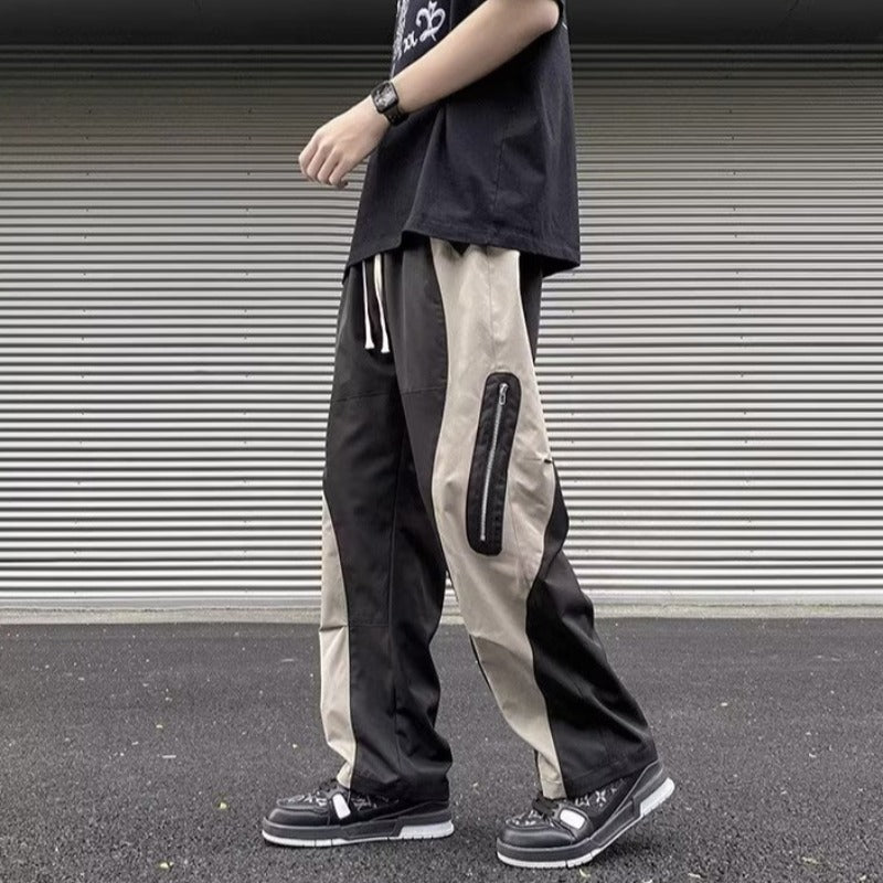 Zipper Overalls Trendy Ins Loose Color Matching Casual