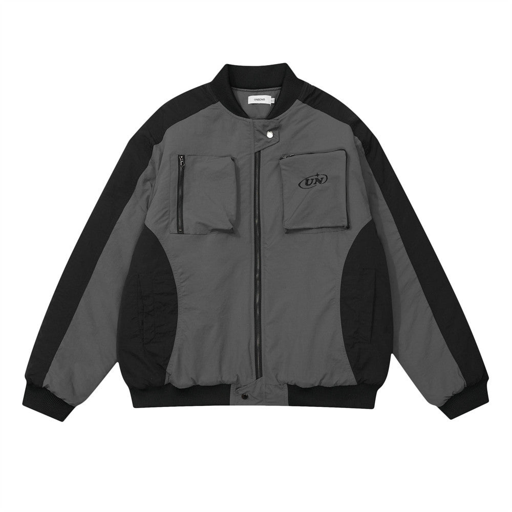 Giacca da baseball in cotone imbottito per uomo, stile sportivo con cappuccio e zip, di marca Valstrend shop.