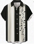 Camicia casual a maniche corte da uomo Valstrend, top largo e comodo, in tessuto leggero e colore neutro.