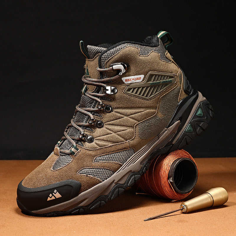 Scarpe da escursionismo da uomo Valstrend, scarpe alte, impermeabili e antiscivolo per attività outdoor e sport all'aperto