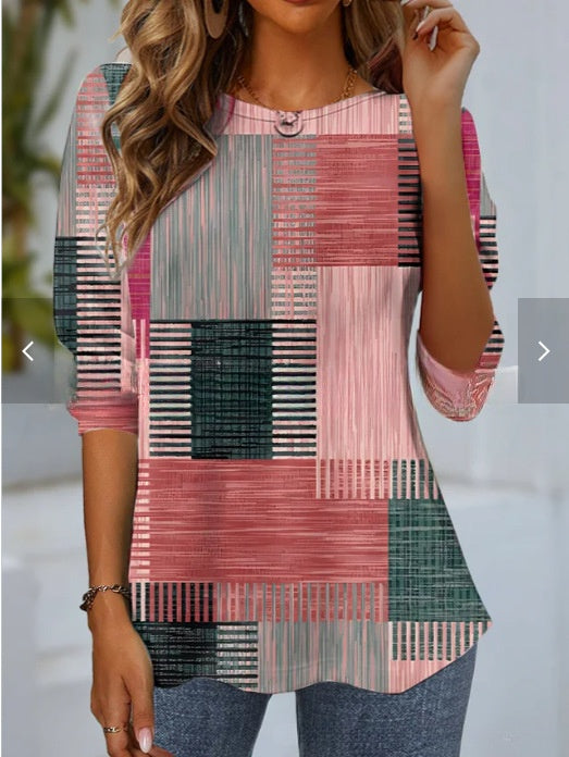 Maglione da uomo a manica lunga con collo rotondo e stampa digitale, stile casual e comodo, marchio Valstrend.