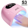 Lampada UV LED professionale Valstrend per unghie con sensore automatico, timer e display LCD, per smalti gel mani e piedi.