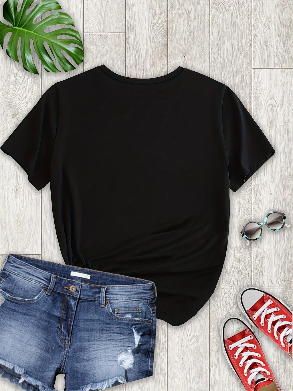 T-shirt casual con stampa di lettera e orso, maniche corte, per donna, stile primaverile ed estivo, marca Valstrend shop