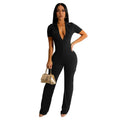 Women's Casual Short Sleeved Jumpsuit