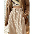 Pantaloni ampi in felpa chenille per donna, modello wide-leg, in tessuto morbido e caldo, di marca Valstrend Shop.