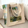 Borsa a tracolla in tela con stampa a olio e zip, stile moderna e artistica, firma Valstrend shop, dettagli visibili in foto