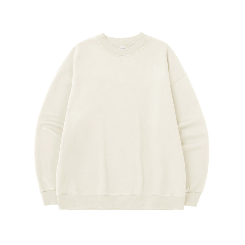 Maglione casual da uomo Valstrend in maglia fleece a manica lunga con collo rotondo, vestibilità ampia e comoda.