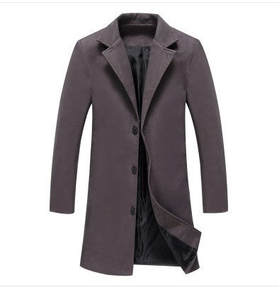 Giaccone da uomo Valstrend in lana colorata, casual e elegante, perfetto per autunno e inverno, stile business e casual.
