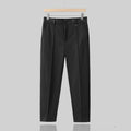 Pantaloni eleganti senza ferro Valstrend, stile casual tinta unita, taglio tapered, tessuto leggero e di lusso.