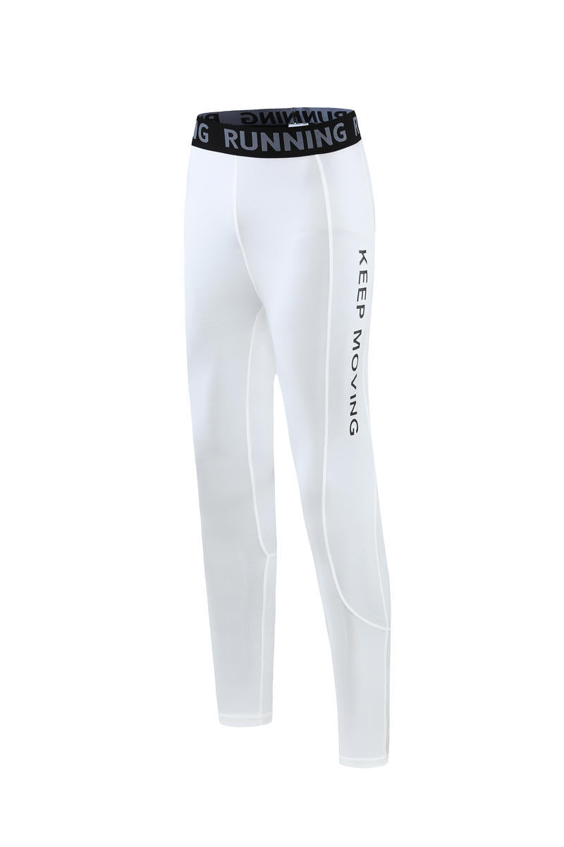 Leggings da uomo stretch fitness Valstrend, aderenti e elastici, ideali per allenamenti e attività sportive, neri con dettagli moderni