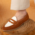 Scarpe casual in pelle da uomo per l'estate, modello Valstrend, con suola resistente e design elegante.