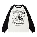 Maglione da uomo Valstrend con stampa graffiti Bear a maniche lunghe, design colorato e moderno, tessuto morbido e comodo.