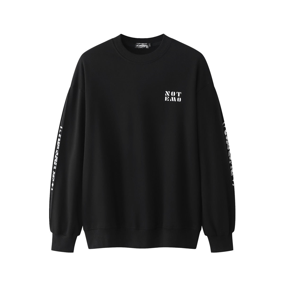 Maglione crew neck Valstrend con lettere a rottura in colore a contrasto, stile casual e moderno.