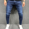 Jeans slim fit da uomo Valstrend in denim elastic, colore solido, adatti per tutte le stagioni e lavabili in lavatrice.