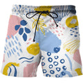 Cartoon Style Abstract Graffiti 3D Printing Loose Breathable Personality Fashion Shorts