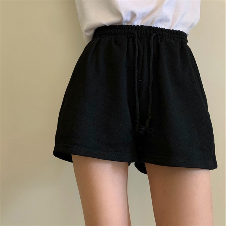 Shorts da donna Valstrend, pantaloni sportivi a vita alta, leggeri, larghi e dritti, ideali per attività sportive e casual.