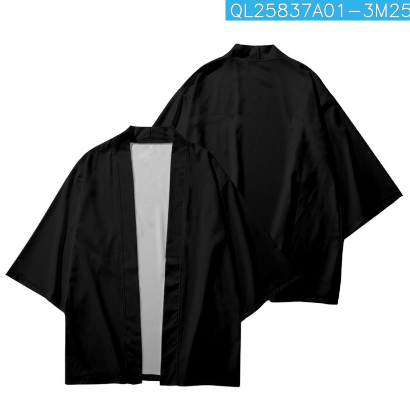 Camicia cropped da uomo Valstrend con stampa 3D, morbida e alla moda, ideale per look casual e trendy.